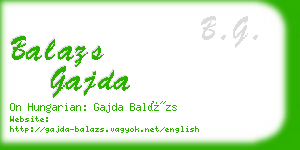 balazs gajda business card